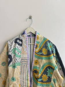 Wholesale Lot Of Vintage Handmade <b>Kantha</b> Reversible Coat Bohemian Long <b>Jacket</b> - Product Image 2