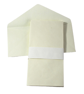 Ensemble d'enveloppes en papier coton recyclé fait main, couleur crème, nouveau style, sans acide et sans bois, ensemble de papeterie - Product Image 3