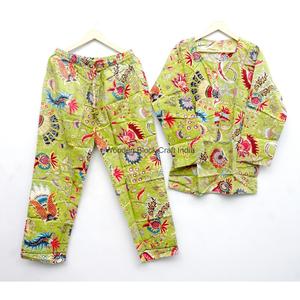 Conjunto de Pijama de Algodón 100% con Estampado Floral, Manga Larga, Cuello Redondo, Cintura Elástica, Pantalones Largos, Suave y Casual, Ropa de Verano para Mujer - Product Image 6