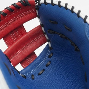 Guantes de béisbol de cuero con doble costura y diseño de muñeca ajustable para sesiones de entrenamiento en el campo interior y exterior. - Product Image 5
