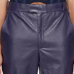 Wholesale Fashion Real <b>Leather</b> unisex Casual Pant High Quality Long Pants Genuine <b>Leather</b> Pants - Product Image 6