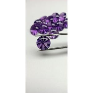 Piedra Preciosa de Amatista Natural Brasileña de Grado AAA, Corte Cojín, Alta Calidad, Tratada con Calor, Certificada por la Universidad de Pekín, 10 mm, 3.75 - Product Image 3