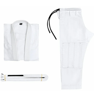 Uniforme Tradicional de Karate Blanco, Conjunto de Gi Duradero para Artes Marciales - Product Image 6