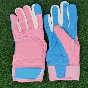 Gants de frappe de baseball professionnels à adhérence supérieure, couleur violette, paume en silicone, dos respirant en spandex, vente en gros USA Europe, tendance - Product Image 4