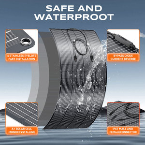 Panel solar flexible de película delgada de silicio amorfo enrollable de alta calidad de 200W 300W para barcos RV Marine con precio de fábrica - Product Image 3