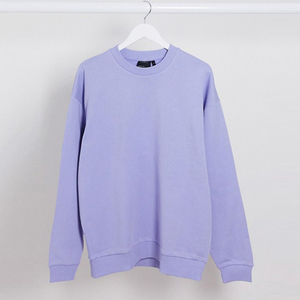 Men's <b>Black</b> Crew Neck <b>Sweatshirt</b> Regular Fit Solid Color Knitted Cotton Pullover Casual Autumn Wear - Product Image 6