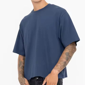 Camiseta Personalizada de Moda para Hombre, 100% Algodón, Lisa, OEM, con Impresión de Logotipo, Corte Holgado y Diseño Sólido - Product Image 4