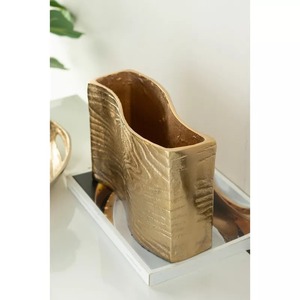 Atelier Rustic <b>Bronze</b> Tabletop <b>Vase</b> Handmade 9.8 in Length 6.9 in Height 3.7 in Width - Product Image 4