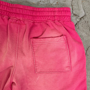 Custom Printed Logo Vintage Distressed Acid Wash <b>Shorts</b> Summer <b>Active</b> Wear Blank Stone Faded Terry Jogging <b>Shorts</b> - Product Image 5
