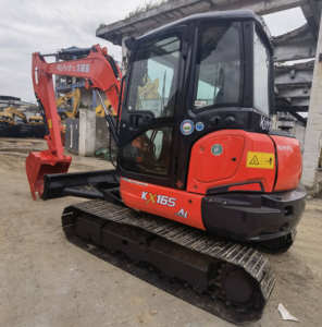 รถขุดมือสองคุณภาพสูงนำเข้าจากญี่ปุ่นแท้ รุ่น Kubota KX165 รถขุดขนาดเล็ก Kubota165 ขายส่งราคาถูก - Product Image 1