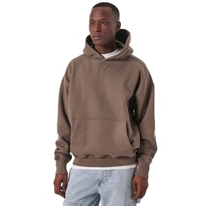 OEM-Sudadera con capucha para hombre, de algodón 100%, con bordado personalizado, bolsillo canguro, de gran tamaño - Product Image 5