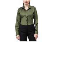 Elegante Vintage-Bluse für Damen aus Satin mit Knöpfen, Büro- und Karriere-Hemden, Oberteile 2026, Modische Lässige Formelle Rote Blusen aus BD