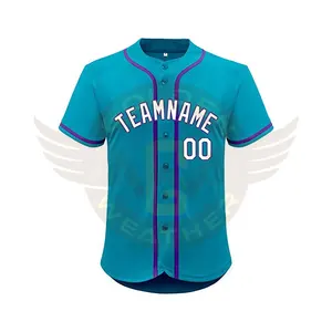 Consegna veloce stampa personalizzata Baseball Plain Shirts Custom Baseball Jersey Outfit Mens Sublimation Cheap Price Baseball jersey