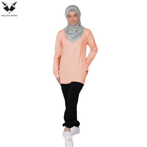 Camiseta Larga Holgada Informal para Mujer, Estilo Musulmán, de Algodón Suave y Transpirable para Uso Diario - Product Image 4