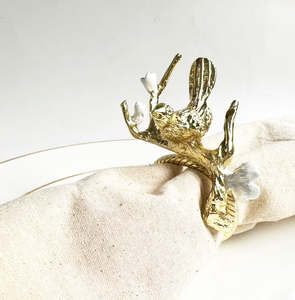 Anneaux de serviette décoratifs de luxe pour la salle à manger, porte-serviettes élégants pour les fêtes et les célébrations - Product Image 6