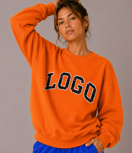 Sudadera de Cuello Alto Holgada para Mujer, de Alta Calidad, 100% Algodón Tejido, Manga Corta, Ecológica, para Invierno - Product Image 5