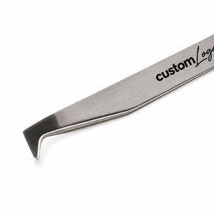 Pinzas Profesionales Pequeñas de Dos Puntas para Cejas, Acero Inoxidable, Punta Puntiaguda y Plana, Herramienta de Belleza de Precisión, Logotipo Personalizado OEM - Product Image 3