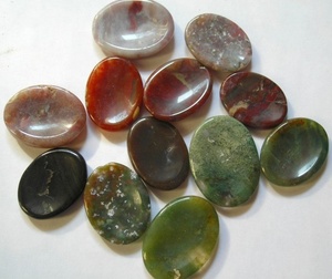 Wholesale Feng Shui Style Engraved <b>Worry</b> <b>Stones</b> Carved Agate Gemstones for Love - Product Image 6