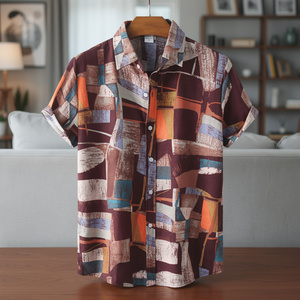 2026 Wholesale Men Casual <b>Shirts</b> 100 Cotton Summer Breathable Plain Dyed Knitted Fashion <b>Shirts</b> Birlag Sports - Product Image 4