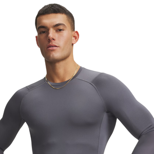 Motion Seam Mens <b>Long</b> <b>Sleeve</b> <b>Compression</b> <b>Shirts</b> O Neck Quick Dry Polyester Raglan Body Fit Training Baselayer Custom OEM Factory - Product Image 4