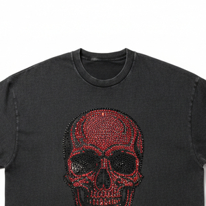 Camiseta de Diamantes de Imitación al por Mayor para Mujer, Ajustada y Sexy, con Estampado de Letras Personalizado, Ropa Brillante con Cristales, Fabricante - Product Image 3