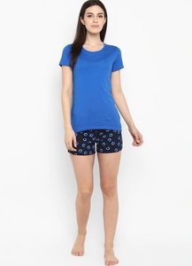 Shorts de Mujer con Estampado de Puntos, Cintura Elástica, Tejido Casual, Transpirable, Corte Regular - Product Image 4