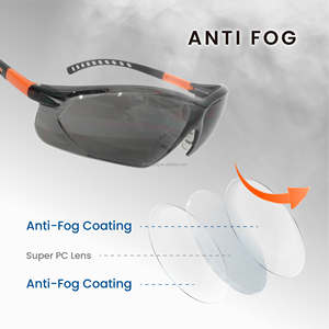 ANSI Z87+ Certified frameless with flexible tips industrial safety glasses for heavy machinery operations - Product Image 4