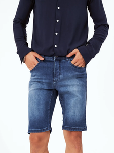 Shorts en jean pour hommes de haute qualité, shorts en denim pour hommes, pantalons courts pour hommes, jeans jeunes, coupe slim, respirant, léger, design personnalisé - Product Image 6