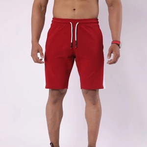 Shorts de sport décontractés pour homme en toile 100 % coton, taille mi-haute élastique, avec logo personnalisé, écologiques, respirants et à séchage rapide pour l'entraînement - Product Image 2