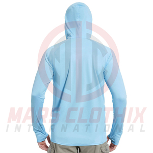 Sudadera de pesca personalizada de manga larga para hombre, de secado rápido y ligera, para actividades al aire libre. - Product Image 2