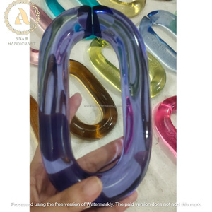 Chaîne en acrylique moderne personnalisée Accents muraux faits à la main en résine ornementale moderne suspendue pour la décoration intérieure Diwali Festival Ready - Product Image 4