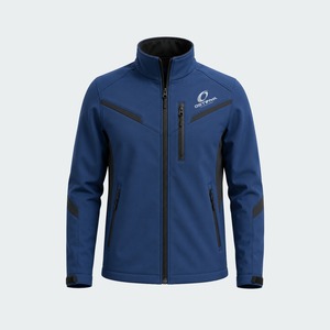 Chaqueta Softshell Transpirable para Hombre con Cuello Alto y Logotipo Frontal Personalizado, Precio al por Mayor, Último Diseño, Alta Calidad, Precio Razonable - Product Image 4