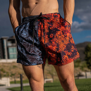 Pantalones Cortos Deportivos Sublimados para Gimnasio y Entrenamiento, Multifuncionales, Elásticos, para Hombre - Product Image 1