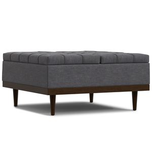 Mariah Lift Top Table Storage Ottoman: Eleganti Sgabelli e Pouf Contenitori - Product Image 2