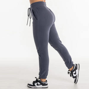 กางเกงจ็อกกิ้งผ้าฝ้ายทรงปกติสำหรับผู้หญิง ราคาประหยัด คุณภาพสูง กางเกงขายาว OEM ระบายอากาศได้ดี - Product Image 2