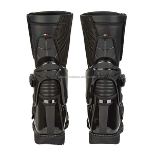 Bottes de moto de course de qualité supérieure, respirantes, légères, en cuir microfibre, mi-mollet, avec fermeture éclair latérale, antidérapantes, confortables, en EVA souple - Product Image 6