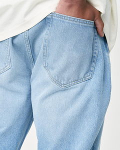 Men's <b>Light</b> Wash Straight Leg High Waist Denim Jeans Casual Cotton Regular Fit Spring Style - Product Image 6