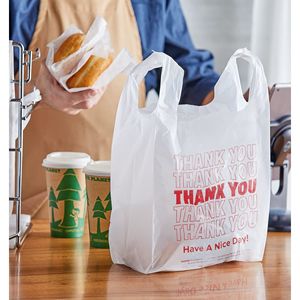 Confezione di 2000 riutilizzabili prestampato 6X3X12 spessore 0.65 Mil sacchetti di plastica t-shirt borse da viaggio durevoli per la vendita al dettaglio - Product Image 6