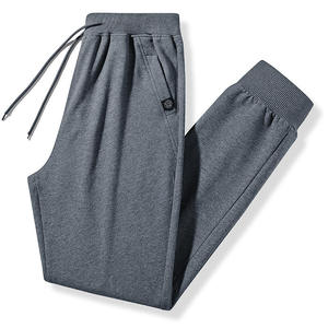 Nouveauté 2026 : Pantalon de survêtement homme noir uni, coupe ample, personnalisable avec logo, pour la gym, l'entraînement, le streetwear et le jogging - Product Image 4