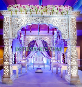 Boda India Jodha Akbar Mandap Decoración de entrada Boda India Mandap Puerta de bienvenida Bodas tradicionales malayas Puerta de bienvenida - Product Image 2