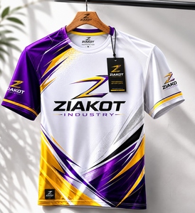เสื้อยืด ZIAKOT รุ่นใหม่ ออกแบบเองได้ สีขาว ชมพู เขียว สำหรับผู้ชาย เน้นประสิทธิภาพการเล่น - Product Image 5