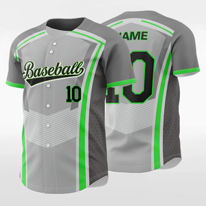 Maillot de baseball professionnel respirant sublimé, personnalisable avec logo d'équipe, entièrement boutonné, vêtement de sport pour équipes jeunes - Product Image 6