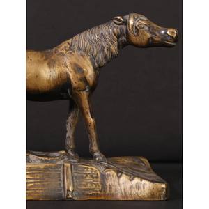 Escultura de caballo hecha a mano de 6 pulgadas en latón, artículo decorativo para decoración del hogar, artículo hecho a mano - Product Image 1