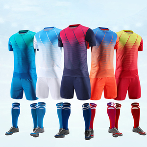 Mens Custom Soccer Jersey Set Gradient Sublimated Short Sleeve Moisture Wicking Breathable <b>Athletic</b> Fit All Season Kit - Product Image 1
