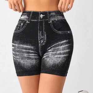 Shorts Deportivos de Verano para Mujer, 100% Algodón, para Yoga, Gimnasio, Secado Rápido, Antiarrugas, Cintura Elástica - Product Image 4