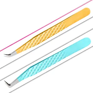 Langlebige Wimpernverlängerung Pinzette neues Design Nano-Griff Wimpernpinzette Haarzupfungs-Pinzete einfacher Abzieh 0,03 mm Wimpern