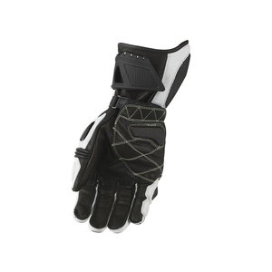Sporty <b>Leather</b> Wrist-Length <b>Gloves</b> Breathable Unlined For Motorcycle Cycling <b>Men</b> Spring Autumn Use Black Black <b>Men's</b> Motorcycle - Product Image 6