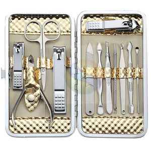 Ensemble de manucure et pédicure de luxe, personnalisable, outils à ongles en acier inoxydable de haute qualité - Product Image 1