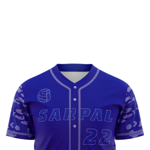 Chemises de baseball à manches courtes personnalisées, logo brodé, 100% coton, sublimation, séchage rapide, pour hommes - Product Image 2