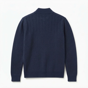 Sudadera de Cuello Redondo de Manga Larga 100% Algodón Tejido para Hombre - Product Image 2